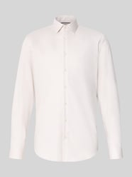 Slim Fit Business-Hemd mit Kentkragen von Jake*s Beige - 23