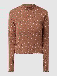 Shirt met lange mouwen en bloemenmotief, model 'Fenja' van Only Bruin - 32