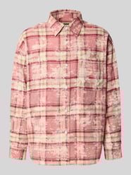 Vrijetijdsoverhemd met knoopsluiting, model 'Jong' van WOODBIRD Fuchsia - 7