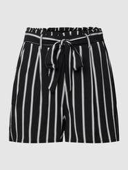 Shorts aus reiner Viskose mit Streifenmuster von Review - 1