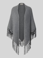 Poncho aus reiner Schurwolle mit Fransen Modell 'TORNADO' von Weekend Max Mara - 38