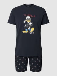 Pyjama-Shorts mit Allover-Print Modell 'KL X DISNEY' von Karl Lagerfeld Schwarz - 34
