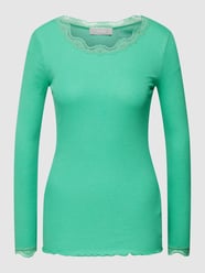 Shirt met lange mouwen en ronde hals, model 'HIZAMOND' van Fransa Groen - 39