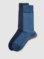 Sokken met logostitching in een set van 2 paar van Tommy Hilfiger Blauw - 5