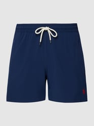 Badehose mit Logo-Stitching Modell 'TRAVELER' von Polo Ralph Lauren Blau - 11