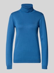 Rollkragenpullover aus Viskose-Mix mit Label-Detail von More & More - 43