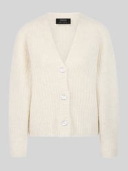 Cardigan aus Alpaka-Wolle-Mix mit Label-Patch von Marc Cain - 25