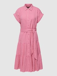 Hemdblusenkleid mit Strukturmuster Modell 'VILMA' von Lauren Ralph Lauren Rosa - 41