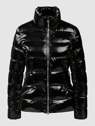 Steppjacke mit Taillengürtel Modell 'GIOBBOTTO' von EA7 Emporio Armani Grau / Schwarz - 39