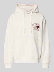 Hoodie met grote print aan de achterkant model 'Dewerhood' van HUGO - 8