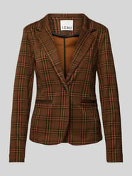 Blazer met reverskraag, model 'KATE' van ICHI Bruin - 14