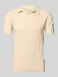 Slim fit poloshirt in brei-look model 'Baron' van Blend Beige - 28