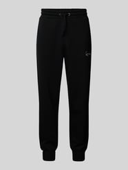 Regular Fit Sweatpants mit Label-Stitching von KARL KANI Schwarz - 2