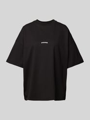 Oversized T-Shirt mit Label-Print Modell 'GABI' von Pegador Schwarz - 7