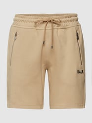 Sweatshorts mit Label-Applikation Modell 'Q-Series' von BALR. Beige - 36
