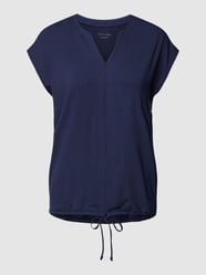 T-shirt met kapmouwen van Christian Berg Woman Blauw - 42