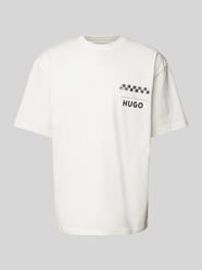 T-shirt z nadrukiem z logo model ‘Drallie’ od HUGO - 48