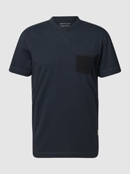 T-Shirt mit Brusttasche - The Good Dye Capsule von Tom Tailor Blau / Türkis - 34