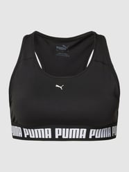 Biustonosz sportowy PLUS SIZE z tyłem o kroju bokserki i dekoltem w łódkę od PUMA Performance Plus Czarny - 8