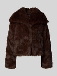 Kurtka ze sztucznego futra o kroju relaxed fit zapięcie na haftkę model ‘DAWN LIFE’ od Only - 9