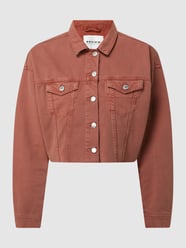 Kort jeansjack met klepzakken van REVIEW Rood - 44