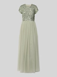 Abendkleid mit Paillettenbesatz von Lace & Beads - 18
