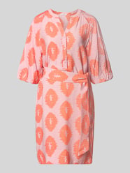 Knielanges Kleid aus Viskose-Mix von Christian Berg Woman Pink - 40