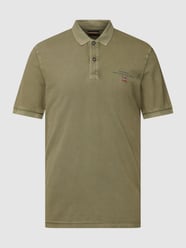 Poloshirt mit Logo-Stitching Modell 'Elbas' von Napapijri Grün - 9