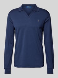 Poloshirt mit V-Ausschnitt von Polo Ralph Lauren Blau - 35