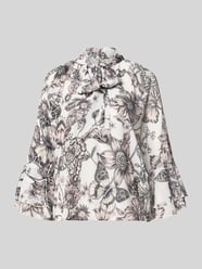 Regular fit blouse met sierstrik van monari Fuchsia - 16