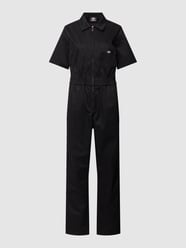 Kombinezon z krótkim rękawem model ‘VALE’ od Dickies Czarny - 3