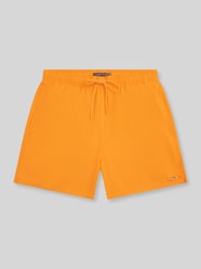 Regular Fit Badeshorts mit Logo-Stitching von Tommy Hilfiger Orange - 28