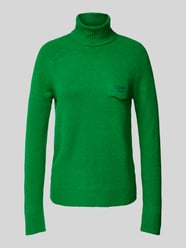 Gebreide pullover met labelstitching van Liu Jo White Groen - 3