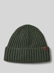 Beanie met labeldetail, model 'WYON' van Barts Groen - 6