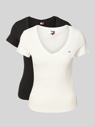 Regular Fit T-Shirt Set im 2er-Pack von Tommy Jeans - 43