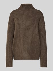 Sweter z dzianiny o luźnym kroju z półgolfem model ‘TULLE’ od PIECES - 2