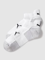 Sneakersocken mit Label-Detail Modell 'SPORT CUSHIONED SNEAKER 2' von Puma Weiß - 44