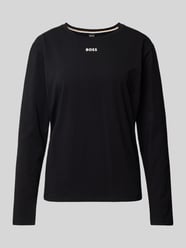 Longsleeve mit Label-Print von BOSS Schwarz - 34