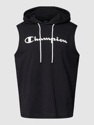 Tanktop met capuchon, model 'Hooded Sleeveless T-Shirt' van CHAMPION Grijs / zwart - 25
