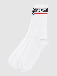 Socken mit Baumwoll-Anteil im 3er-Pack von Replay Underwear Weiß - 14