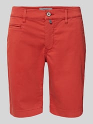 Bermudas in unifarbenem Design von Pierre Cardin Rot - 43