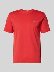Regular Fit T-Shirt mit Logo-Stitching von GANT Orange - 1