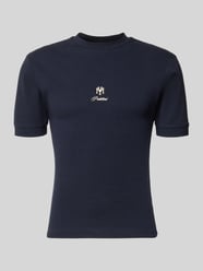 Koszulka T-shirt o kroju slim fit z naszywanym logo od PROHIBITED - 3