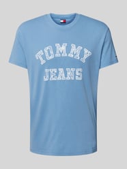 Regular Fit T-Shirt aus reiner Baumwolle mit gemustertem Label Print von Tommy Jeans - 22