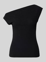 Blusentop aus Silber mit One Shoulder von Selected - 10