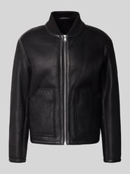 Regular Fit Lederjacke aus echtem Lammfell Modell 'MAFERO' von BOSS - 30