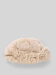 Muts met knus imitatiebont model 'IHEBNA HOOD' van ICHI Beige - 44