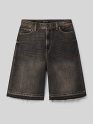 Szorty jeansowe z frędzlami model 'IRON' od JACK & JONES - 21