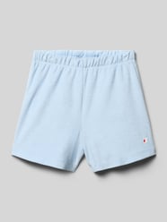 Szorty o kroju straight fit z nadrukiem z logo od Champion - 4
