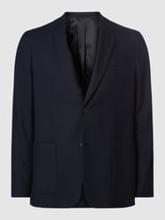 Slim Fit 2-Knopf-Sakko mit fallendem Revers Modell 'Josef' von Tiger Of Sweden Blau - 39